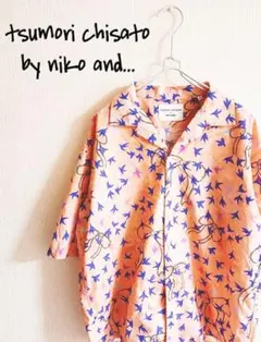 D220347 tsumori by niko and... 総柄半袖シャツ