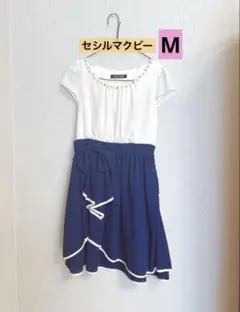ワンピースM 膝丈ワンピースM セシルマクビーワンピースM シンプルワンピースM