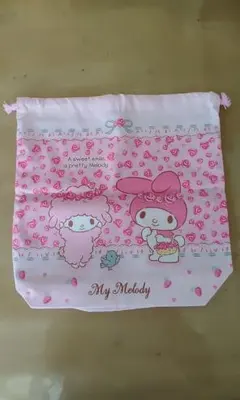 My Melody 巾着バッグ ピンク