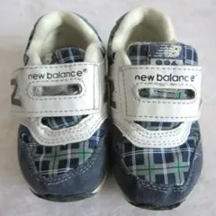 ニューバランス　NB　996　紺緑チェック　13㎝　ok2104D