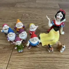 ディズニー レトロ ソフビ 貯金箱 白雪姫 7人の小人 ミッキー ミニー