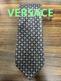 【GIANNI VERSACE】 メデューサ模様 ネクタイ