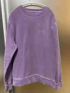 Stussy パープル クルーネック スウェット　 Mサイズ　美品