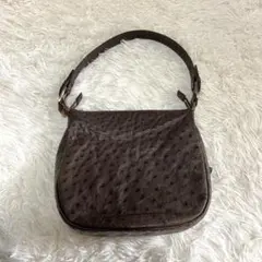 Bag Liore バグリオ　ワンハンドルバック　ブラウン　オーストリッチのサムネイル