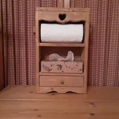 カントリー家具 スパイスラック付き コストコサイズ ペーパーホルダー