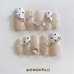 【現品】 セール品 ネイルチップ 韓国 フレンチガーリー 量産型 11