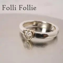 Folli Follie フォリフォリ リング 指輪 ハートモチーフ シンプル
