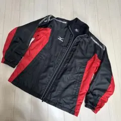 MIZUNO スポーツジャケット 黒 赤 140㎝