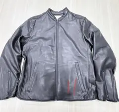 Nano universe ブラックレザージャケット シングルライダース