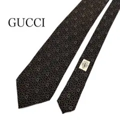 ヴィンテージ GUCCI グッチ GG柄 ロゴ柄 総柄 ネクタイ