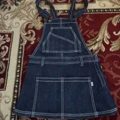 ダークデニム ジャンバースカート