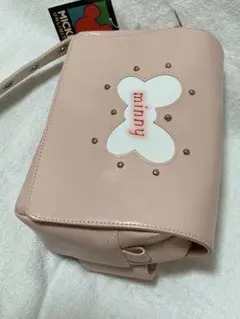 ディズニーミニーマウス ピンクバックウエストポーチ　レトロ　レア