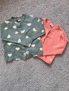 プチバトー　カーディガン 2枚セット 4ans