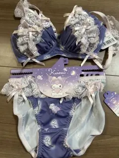 Kuromi ブラジャーショーツセット M パープル