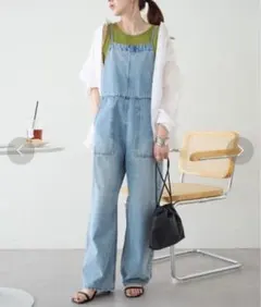 DISCOAT・USコットンデニムキャミサロペット・デニムサロペット