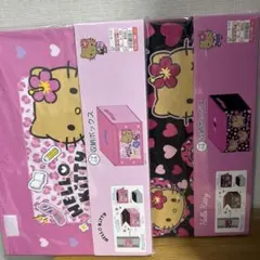 新品♡ハローキティ しまむら フタ付き収納ボックス　ギャル　ヒョウ　ハート