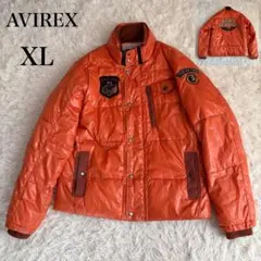 美品 AVIREX パディング ジャケット 希少XL ミリタリー エアフォース