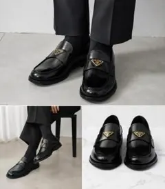 PRADA プラダ ローファー 牛革 ブラック 36 レディース 23cm 靴のサムネイル