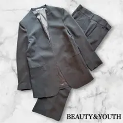 BEAUTY&YOUTH アセテートブレンドカラーレス ジャケット パンツ