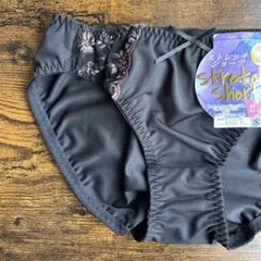 レディース　ショーツ　ストレッチショーツ　Mサイズ　ブラック　女性　下着　パンツ