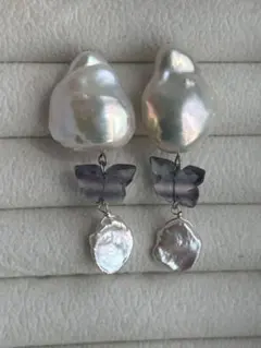 艶 淡水パール オイスター バロック マーメイド 虹色 18〜20mm 