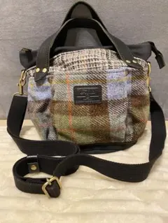 美品 ☆ハリスツイード☆ 2wayトートバッグ