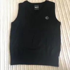 コムサイズム ニットベスト　黒　110cm