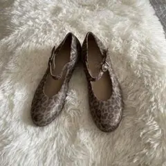 dureaヒョウ柄 メリージェーン 靴3 2/1 23センチ相当