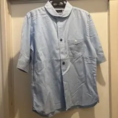 ZIP FIVE 水色 半袖シャツ　カッターシャツ　Lサイズ