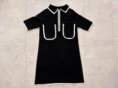 ZARA 半袖ニットワンピース 黒