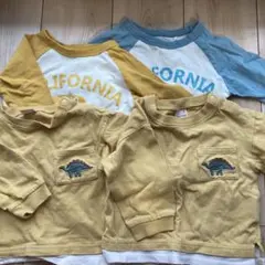 petit main 西松屋　長袖カットソー 80 双子セット