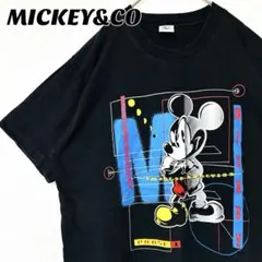 90s MICKEY&CO ディズニー ミッキーマウス 半袖Tシャツ プリント