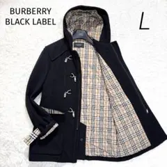 【美品】バーバリーブラックレーベル　スプリング コート　千鳥　ノバチェック　L 極美品 バーバリーブラックレーベル トレンチコート ノバ