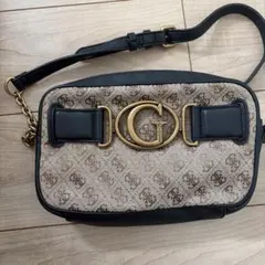 GUESS ショルダーバッグ ベージュ/ブラック