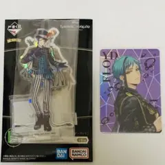 ツイステ 一番くじ D賞 フロイド アクリルスタンド オーロラカード