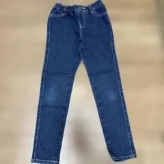 キッズ デニムパンツ 130cm 長ズボン 西松屋 ウエストゴム