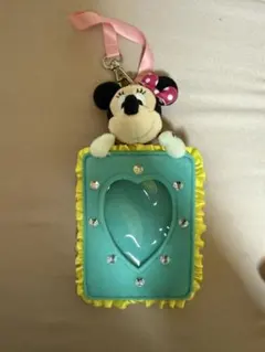 ミニーマウス パスケース カードホルダー ディズニー ぬいぐるみバッジ