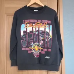 90’s デルタ USA製 古着 スウェット トレーナー 車 プリントのサムネイル