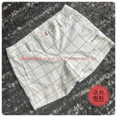 【美品】アディダスゴルフ チェック柄 ショートパンツ レディース [サイズL]