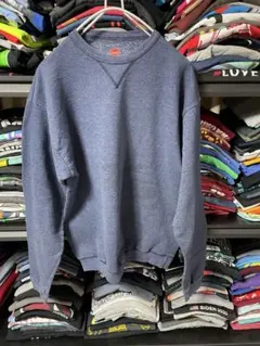 ネイビー クルーネック トレーナー