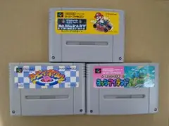 SFC　スーパーマリオカート　ヨッシーアイランド　カービィボウル　セット