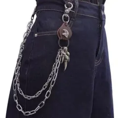 ウォレットチェーン シルバー 鷲の爪 イーグル パンク ロック