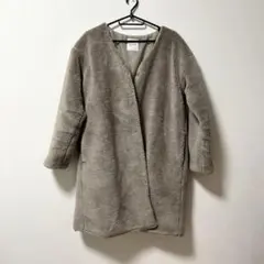 ライトオン　もこもこ　ノーカラーコートのサムネイル