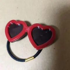 floats! サングラスヘアゴムSS ハートレッド