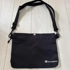 Champion ブラック サコッシュバッグ
