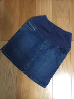マタニティデニムスカート