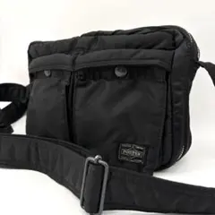 美品 ポーター タンカー ショルダーバッグ 2ポケット ナイロン クロスボディ