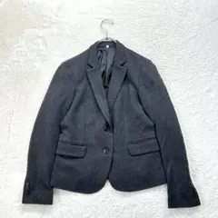 無印良品/S/チャコールグレー/テーラードジャケット/2ボタン/ストレッチ/春秋のサムネイル