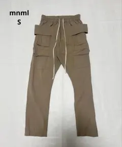 mnml Drop Crotch Cargo Pants S beigeのサムネイル