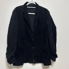 【UNIQLO U】コーデュロイ テーラードジャケット ブラック Lサイズ 完売